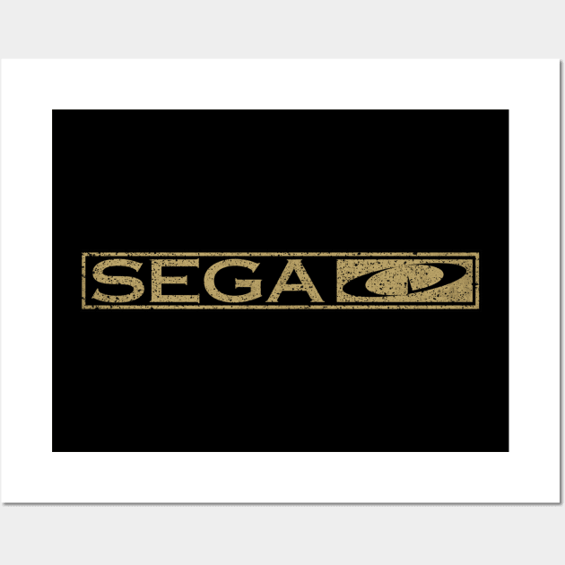 Sega CD Retro Design Wall Art by Super Retro City